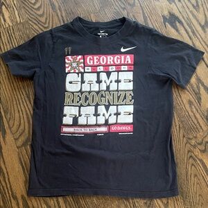 Nike Black Georgia Bulldogs Game Tee Kids Sz L